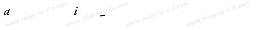 Adobe Garamond Italic字体转换